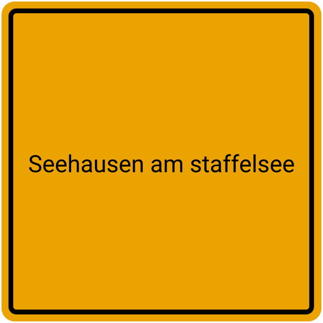 Meldebestätigung Seehausen am Staffelsee